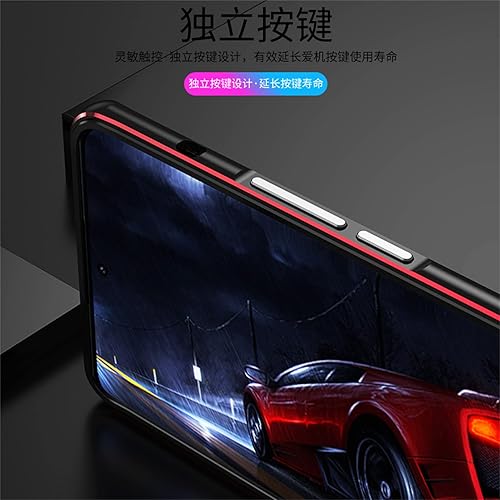 Miniatura 4 de Funda de metal de doble color compatible con Xiaomi Mi 12S Ultra, marco de parachoques de aleación de aluminio de lujo premium a prueba de golpes
