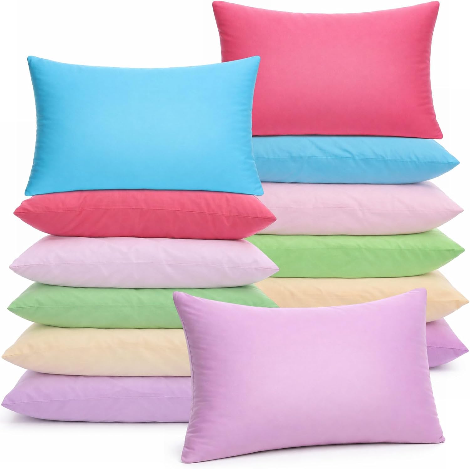 Kigley 12 Pack Mini Pillows for Daycare 9.1 x 13.8” Small