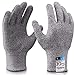 Grebarley Guantes Anticorte,Guantes de Cocina Seguridad Nivel 5 Protección,Guantes Resistentes a Cortes para Cocina/Exterior/Explorar,Gris 1 par