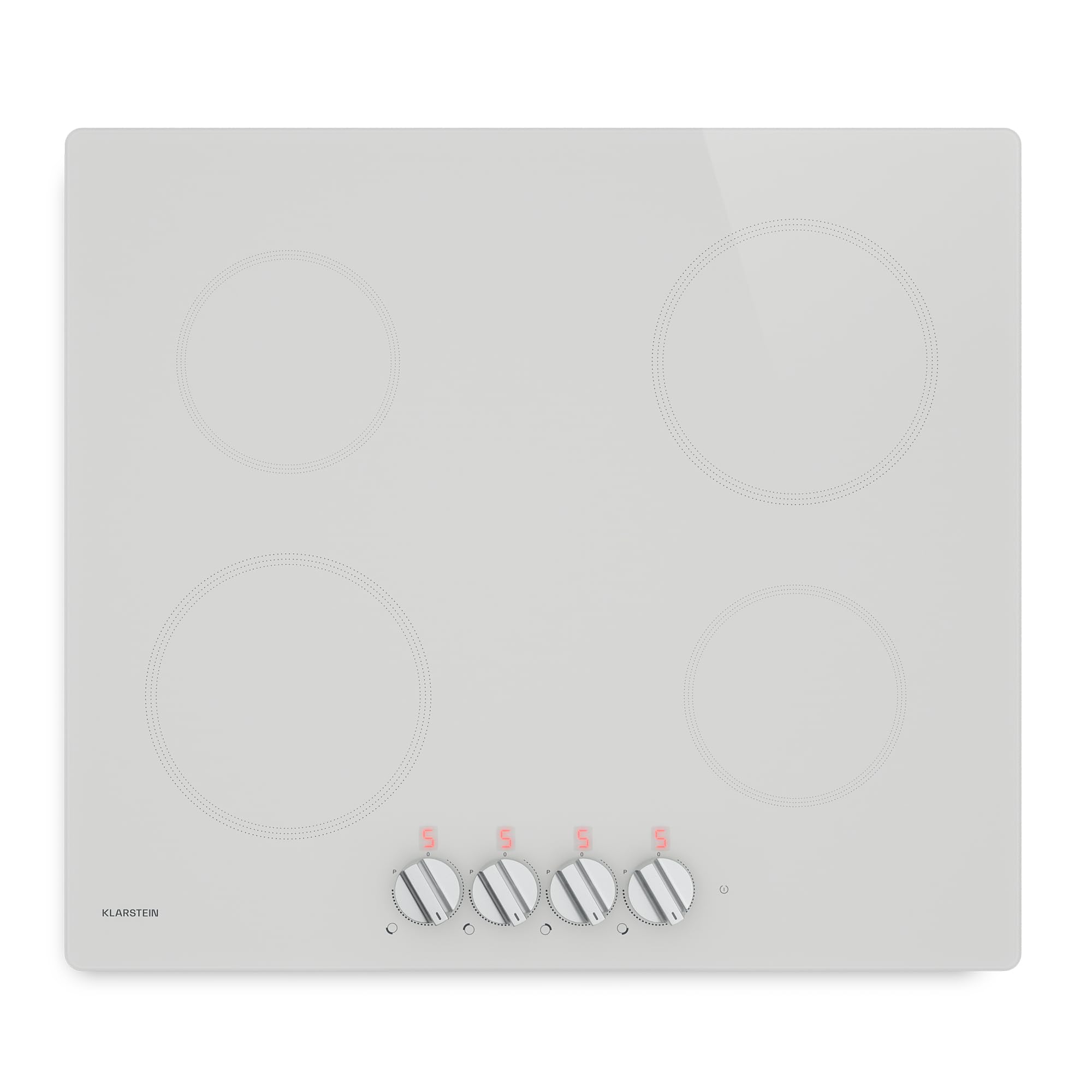 Klarstein Płyta indukcyjna, Kochheld 60 cm – 4 strefy, moc 7000 W, booster, pokrętło, wskaźnik ciepła resztkowego, zabezpieczenie przed przegrzaniem, płyta indukcyjna, indukcja, kolor czarny