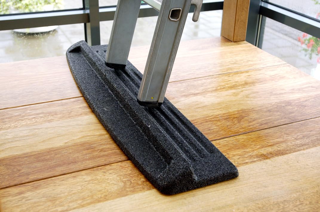 Stabile & Rutschfeste Leitermatte für festen Halt Antirutschmatte Stoppermatte Größe XL 1.270x300mm Leitersicherung Schwarz Standfuß Leiter Stopmatte Matte Bodenschoner Topleiter