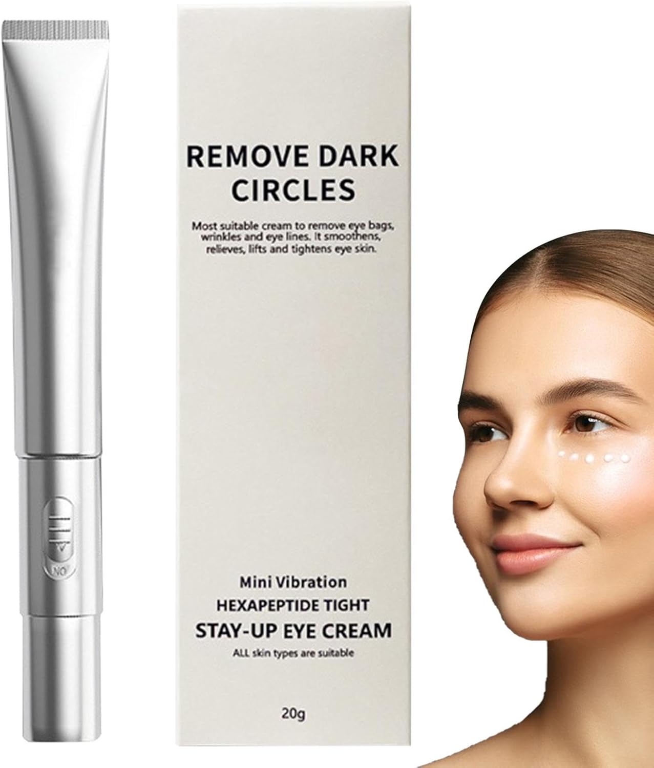 Hydrating Eye Cream, Gentle Eye Care Cream, Moisturizing Eye Care Cream, Gentle Puffiness Eye, Eye Repaire Cream, Easy To Use, Portable for Dark Circles & Puffiness