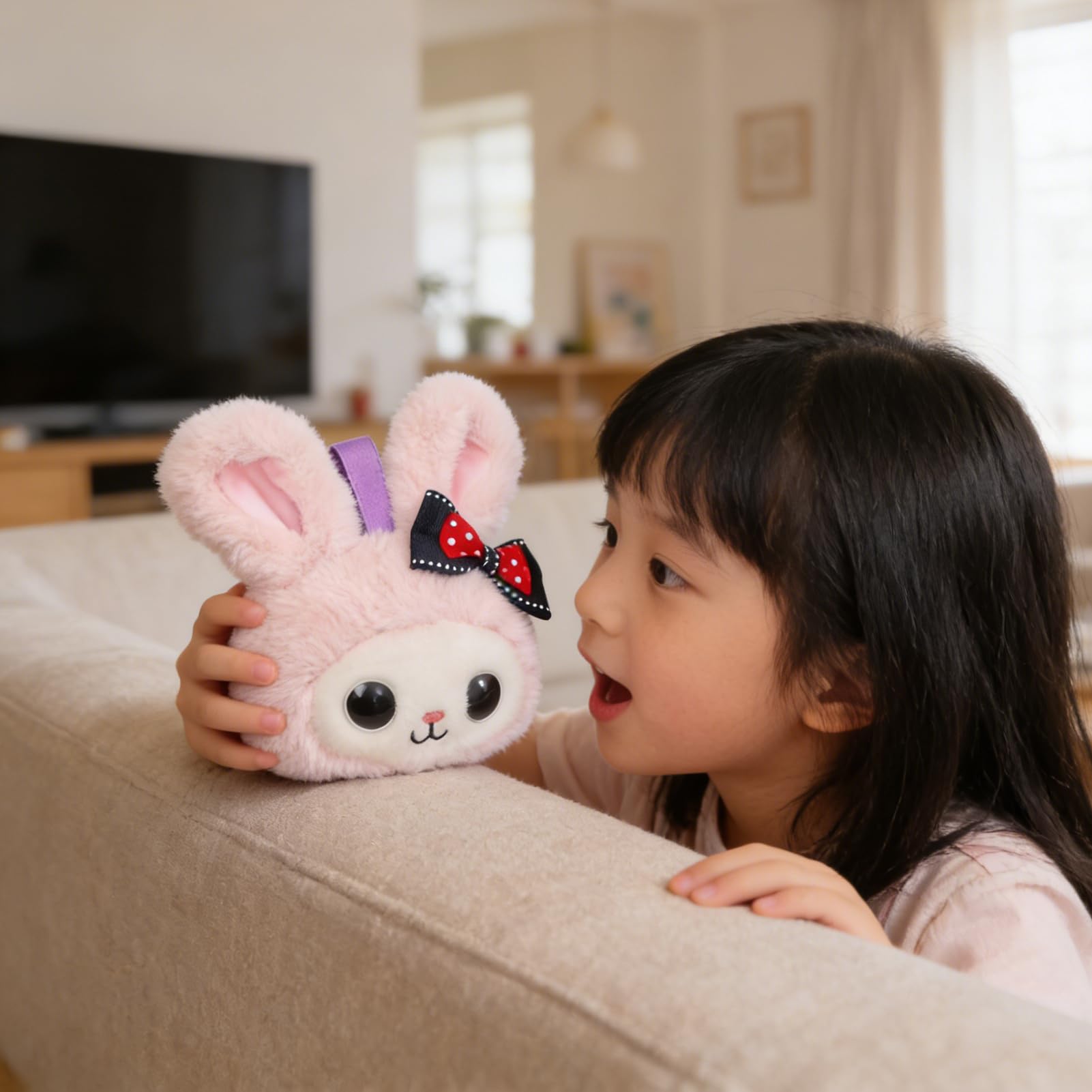 banapoy Juguete de Peluche AI ​​Companion, Conejito 66 Idiomas
