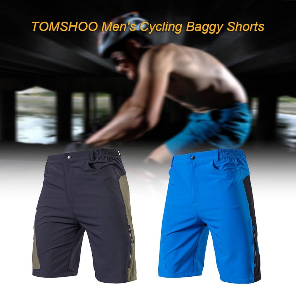 Buy TOMSHOO Men's Baggy Cycling Shorts 