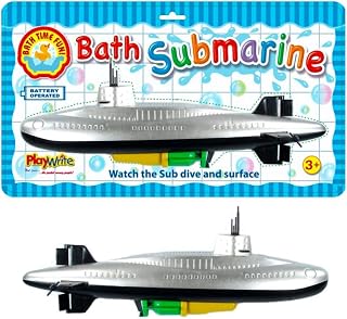 Playwrite Children's Bath Time Fun Scuba Battery Operated Water Submarine Boat Toddler Toys
