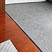 Rubber Carpet Transition Strip Carpet Edge Trim Strip Gray Flexible Edge Binding Bars for mat/Doormat/Rugs/Runner Packing Tape self-Adhesive Seal Waterproof Weatherproof (Camel 400cm (13ft))