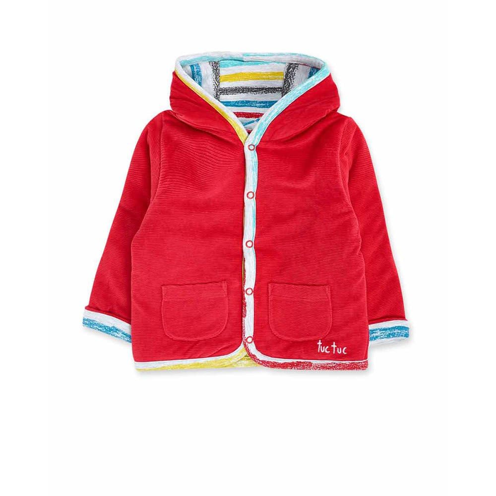 Tuc Tuc Parka reversible de niño color rojo colección p'tit zoo