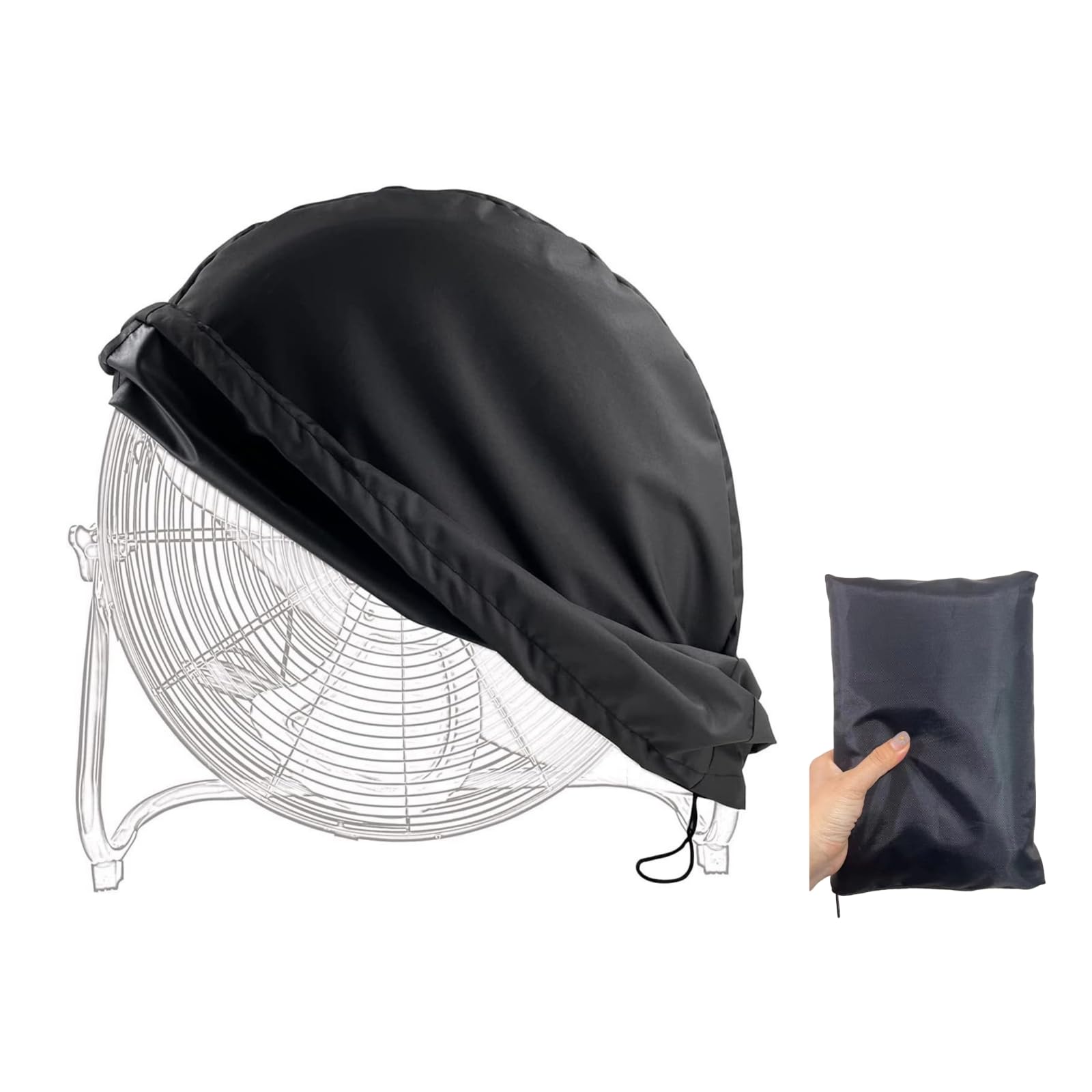 Cubierta de ventilador de piso industrial, cubierta de ventilador impermeable y a prueba de polvo, apta para la mayoría de ventiladores de piso de 18 y 20 pulgadas de alta velocidad para
