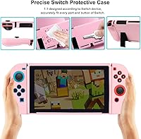 Vista 2 de Funda protectora para interruptor (rosa, para Switch 2017)