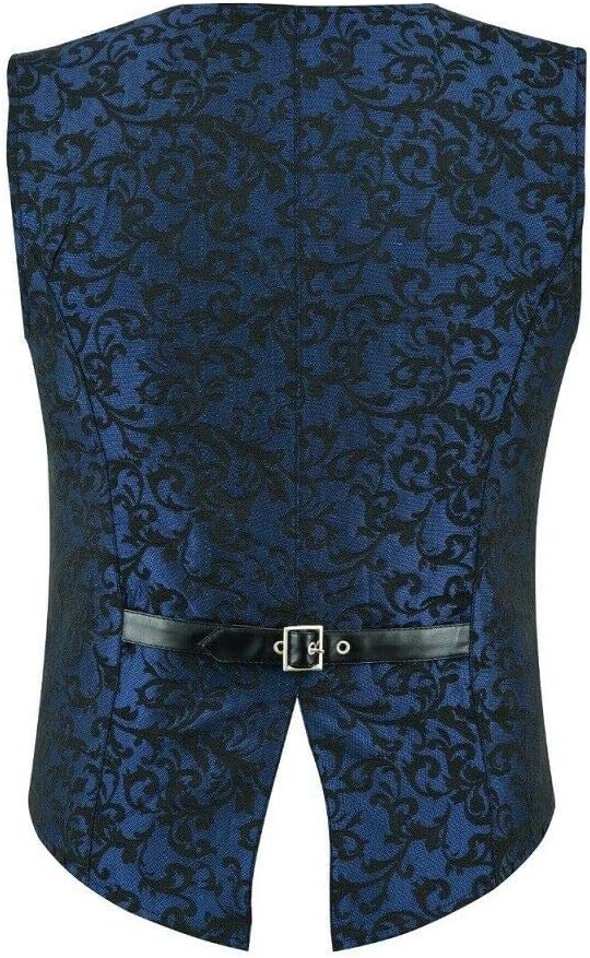 Men's Vest Waistcoat Damask Velvet Gothic Steampunk Aristocrat VTG/Brocade Vest