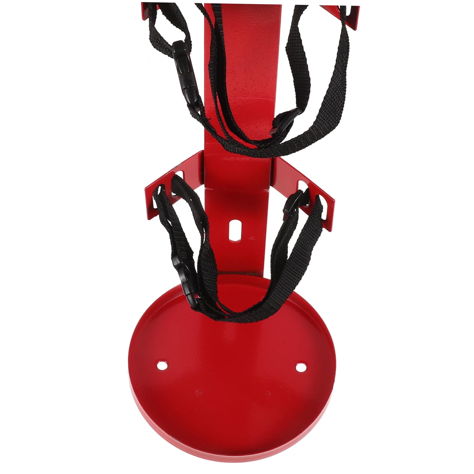 Soporte para Extintor de Incendios de Hierro, Montaje en Pared Rojo | Fijación Correa de Tela, para Vehículos y Turismos, Carga 5-7kg, Instalación Sencilla