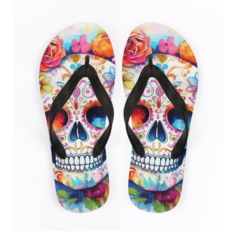 Women Sunset Flip Flop Sandal Graffiti Butterfly Classic Thongs Sandals for Beach Comfortable Flip Flops Sandals2