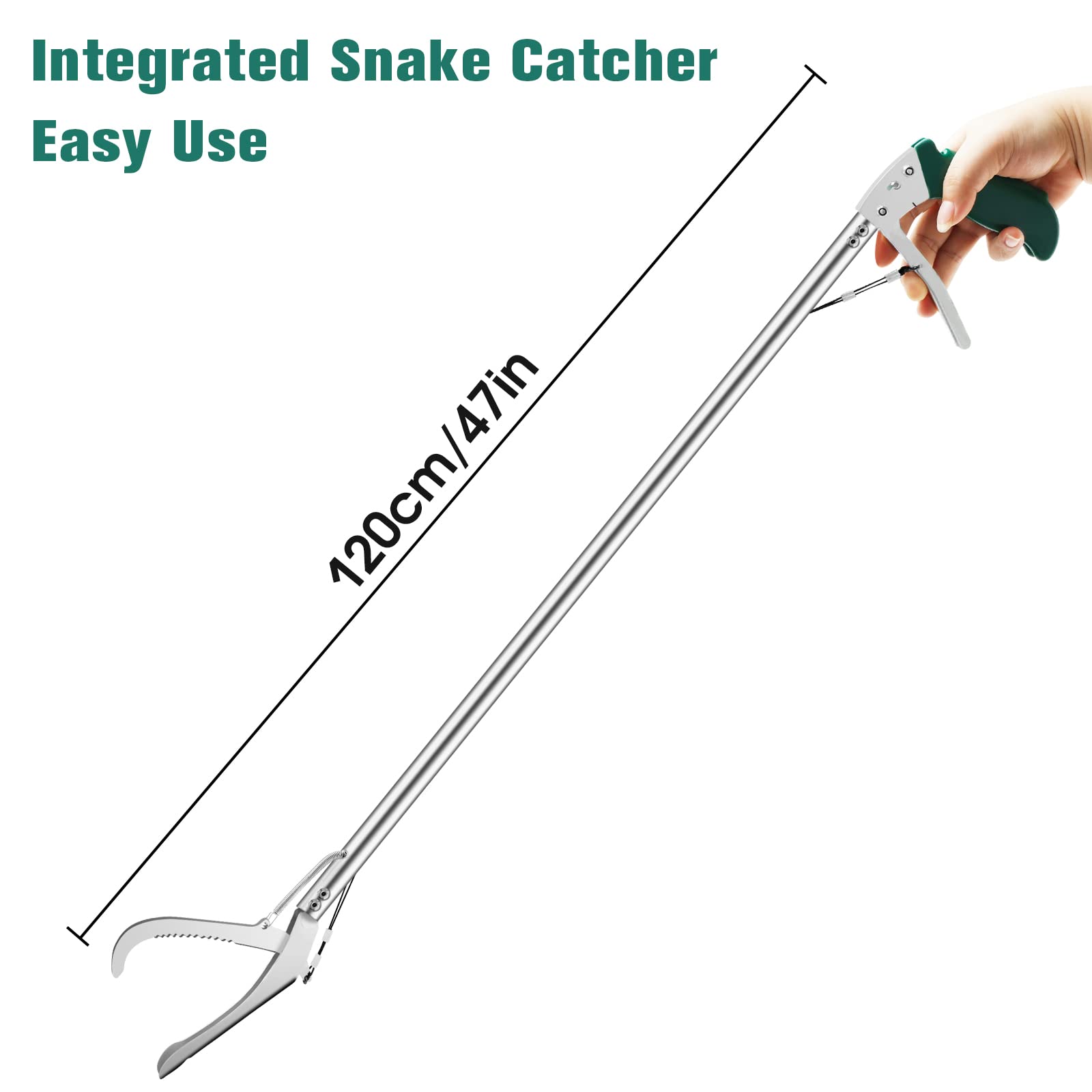 Buy KONKY 47Inch Stainless Steel Professional Snake Catcher, Reptile