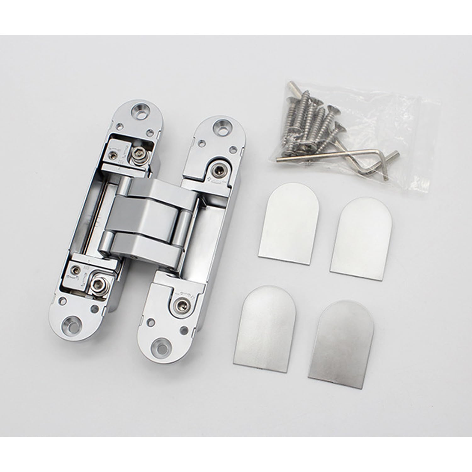 Bisagras resistentes de acero inoxidable, bisagra puerta oculta ajustable tridimensional Bisagra tipo H