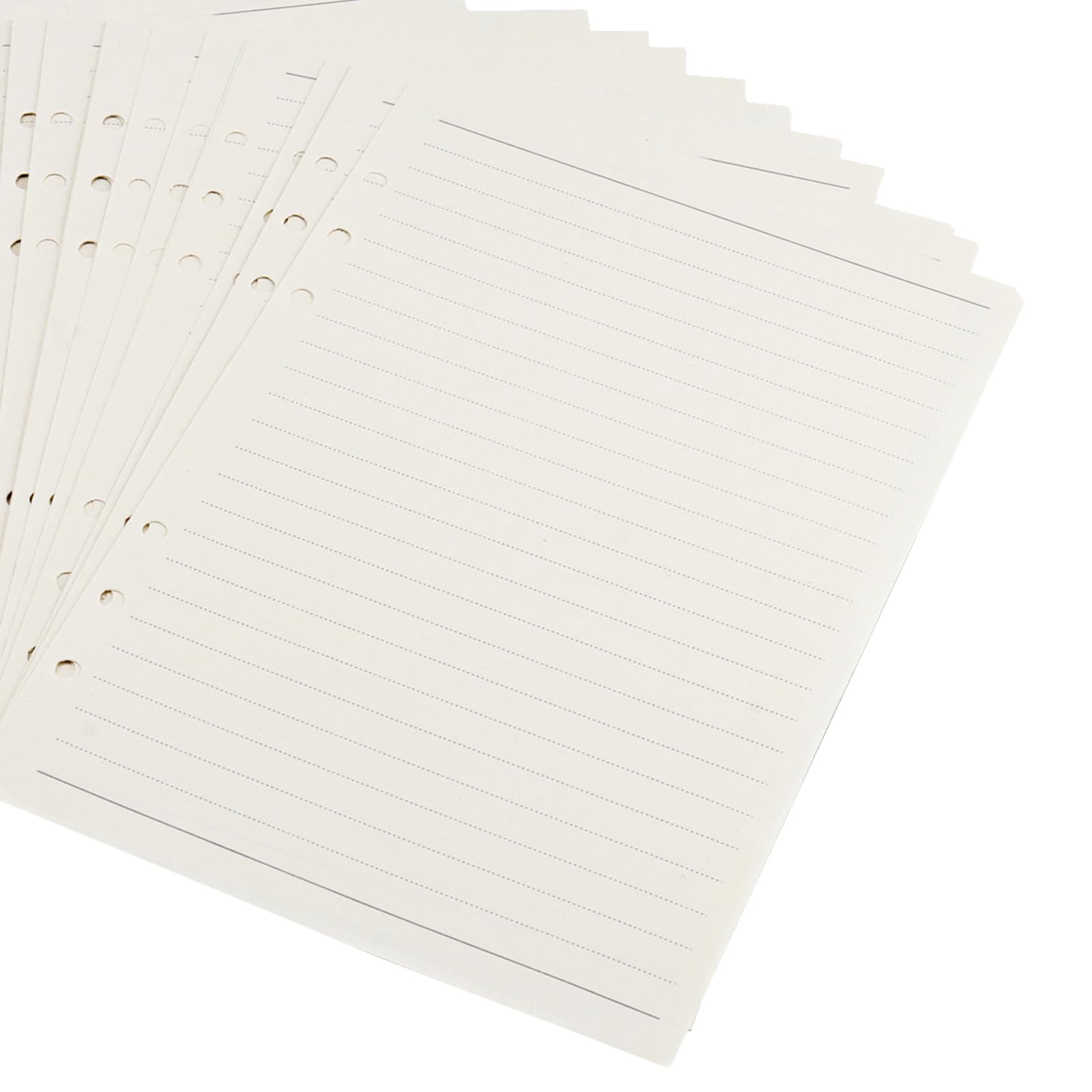 10 papier uzupełniający A5, 450 arkuszy, segregator A5, wkładki, 6 otworów, do notatnika, 100 g/m²