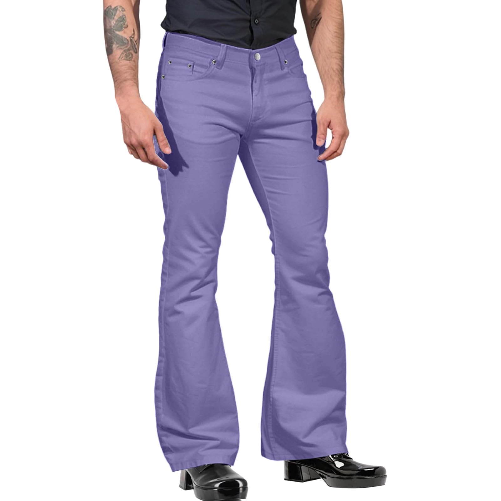 1970S Fancy Dress Men Men'S Vintage Bell Bottom Jeans 60S 70S Outfits For Mens, Mens Disco Pants Flared Trousers Jeans Flair Flared Trousers, 1960'S Groovy Fancy Dress, 1960S Dresses Up Costumes
