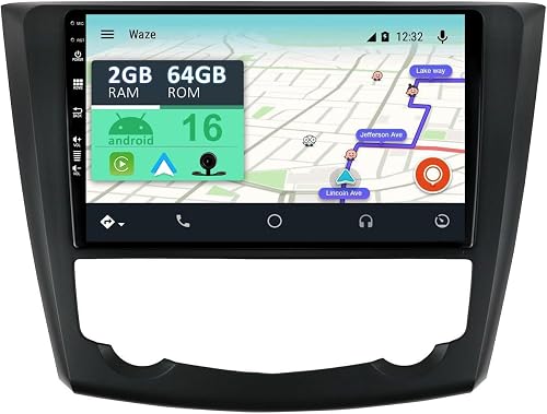 YUNTX [2+64G] Android 16 Radio avec Navigation pour Renau…