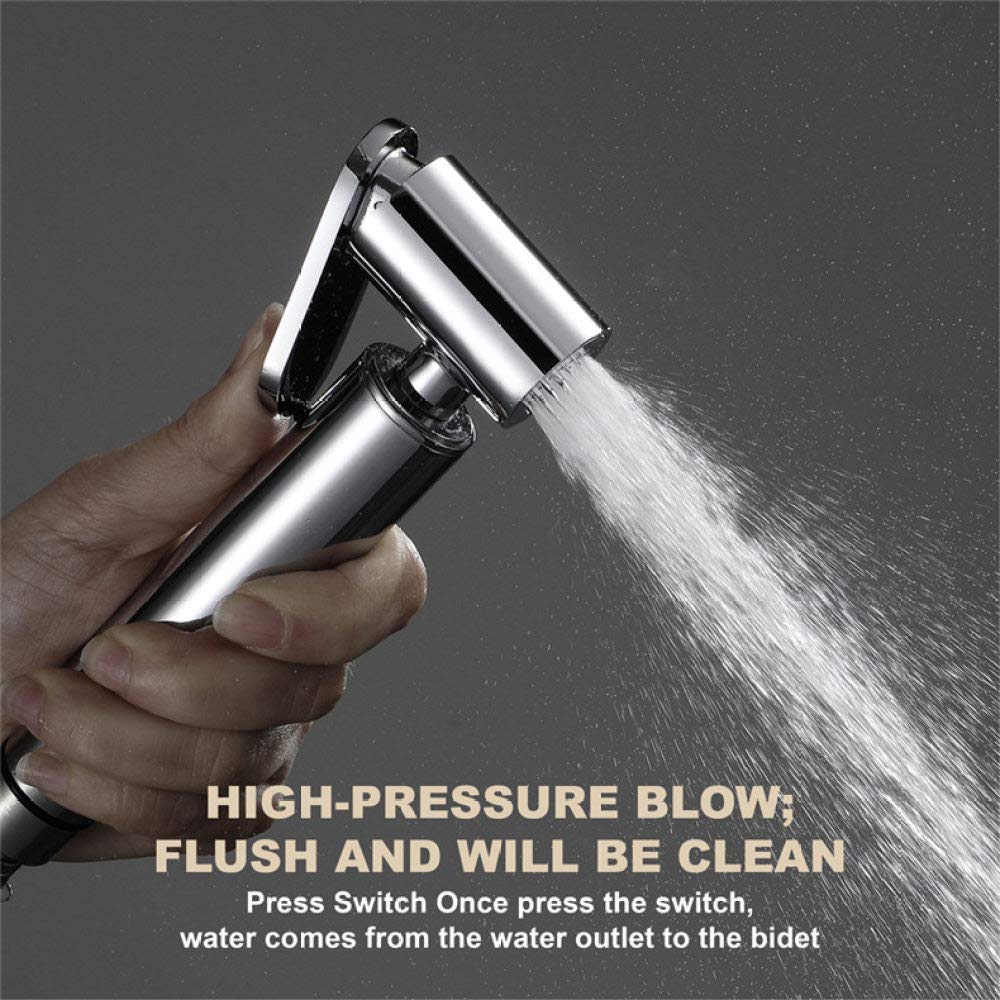 Rociador De Grifo Kit De Rociador De Inodoro De Mano A Presión Completa Y A Prueba De Fugas,Rociador De Pañales De Tela De Mano for Inodoro,Rociador De Baño Fácil De Instalar con Control De Presión