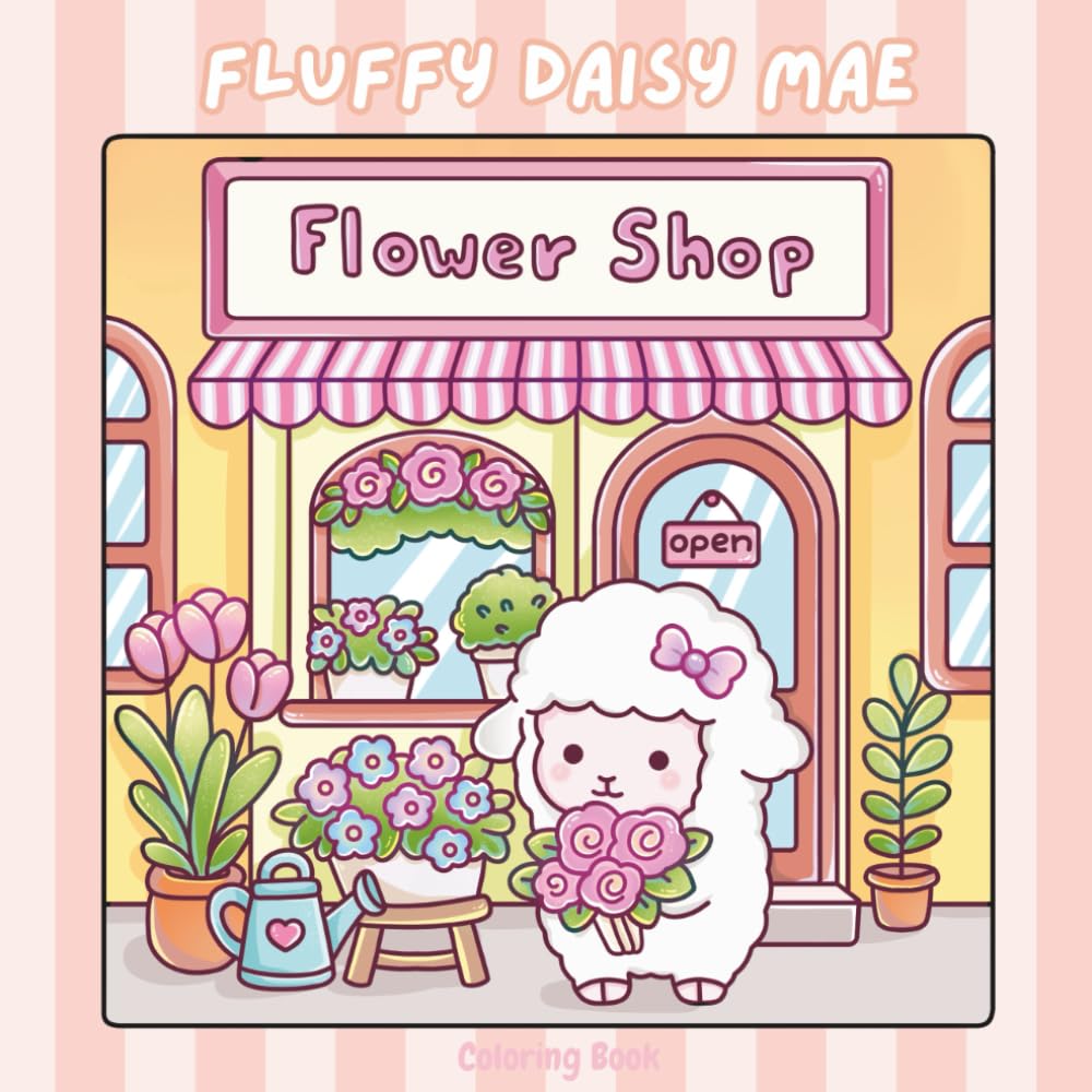 Fluffy Daisy Mae: Coloring Book for Adults and Teens Featuring Lovable Characters, whimsical Scenes, and Cozy Moments for Relaxation