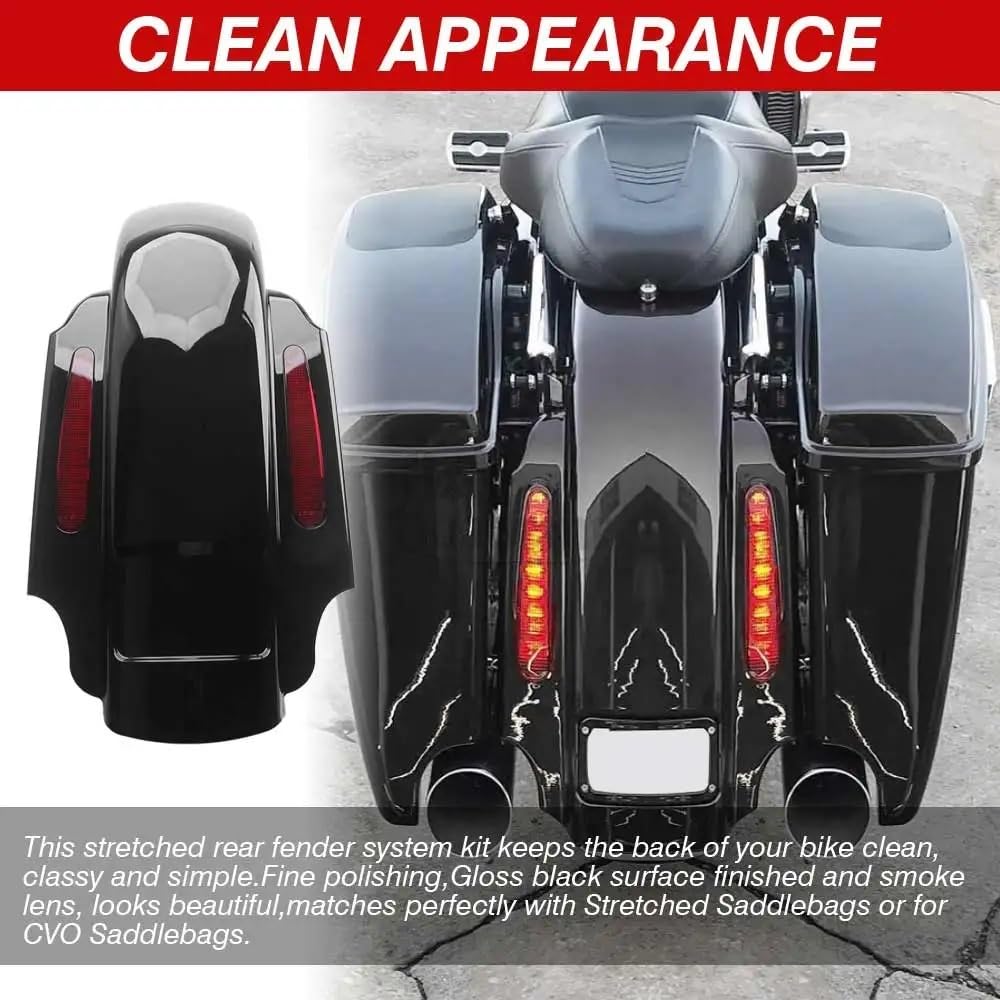 stop tylne światło Pasuje do Harley Touring Road przemieszczanie się po ulicy FLHTC FLHR FLTR 1993-2008 motocykl rozszerzony tylny System ze światłem światło do motocykla