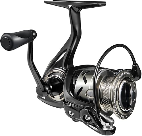 Carrete giratorio con cuerpo y rotor de grafito ligero y resistente, serie estándar, 9+1 BB, relación de engranaje de alta velocidad 6.21, carrete y