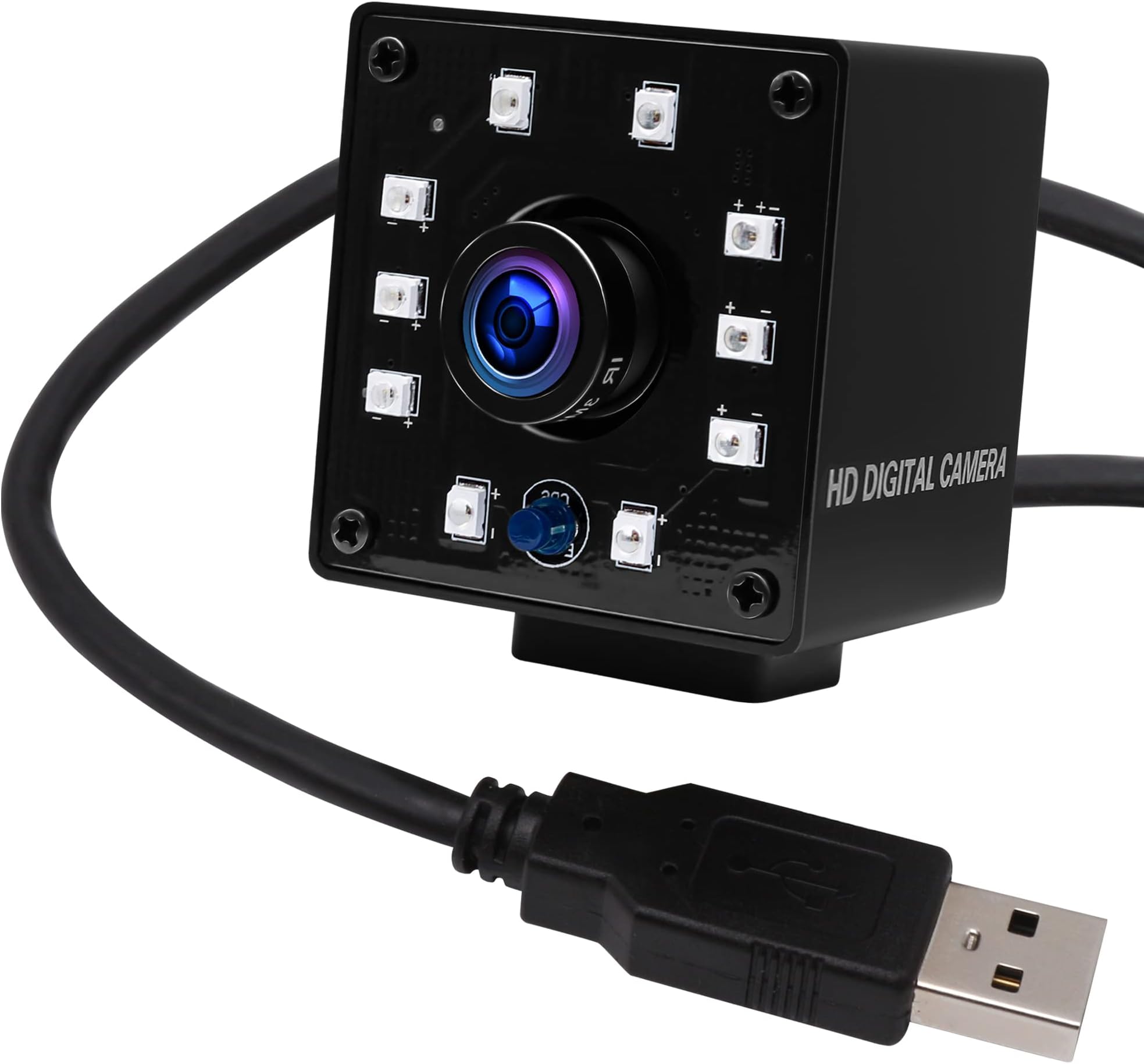 ELP 1080P Day Night Vision USB Camera IR Infrared Webcam for Computer, Laptop, Mac, Android - High Speed HD PC Camera with 3.6mm Lens, 100fps, 60fps, 30fps