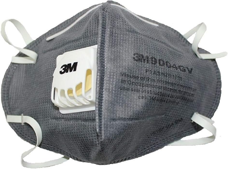 3M Certified Disposable Respirator (Grey, Pack of 5) for Unisex