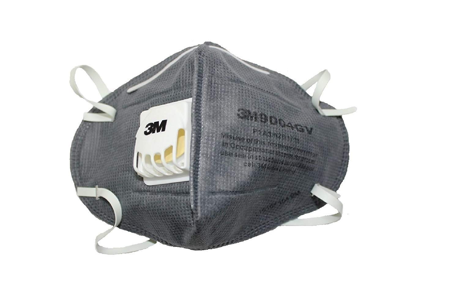 3M 9004GV Anti Pollution Mask (Pack of 3, Grey)