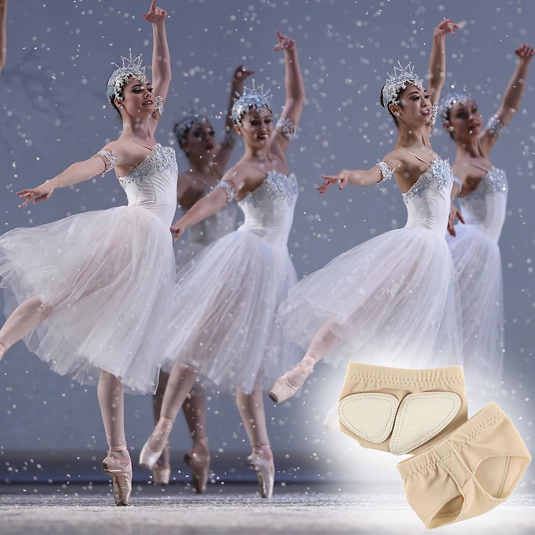 Almohadillas para Danza Anti-derrp para Niños y Adultos, Protección para Pies Ballet Yoga Gimnasia