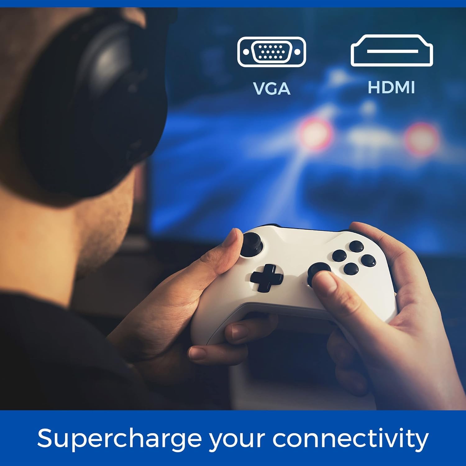 Cello M3220 32" Full HD LED Moniteur d'ordinateur HDMI VGA sans Scintillement Temps de réponse antireflet 6ms, Faible lumière Bleue pour protéger Vos Yeux