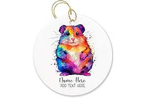 Personalized Hamster Christmas Ornament 2024