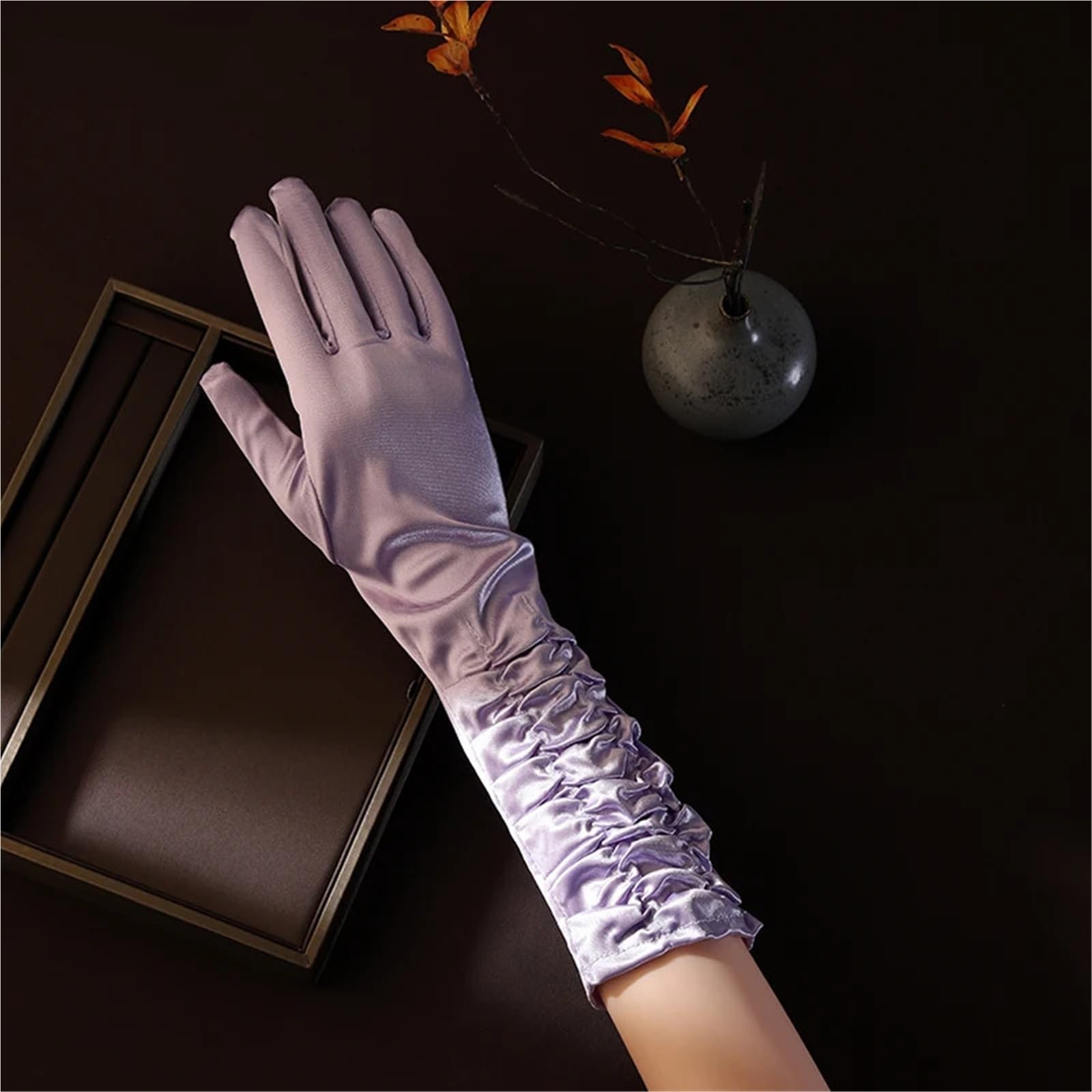 Guanti lunghi da 2 paia for accessori sposa, guanti donna eleganti Per Feste E Balli