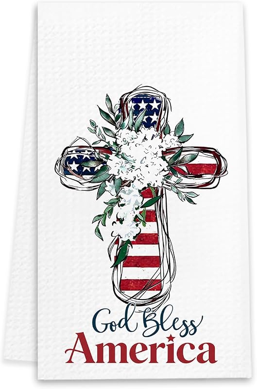 Toalha de cozinha decorativa MUBIAO com estampa floral Towel3, 35,56 cm x 60,96 cm, algodão, 1 unidade