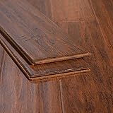 Ambient Bamboo - Bamboo Flooring Sample, Color: Toasted Almond, Solid Strand Tongue and Groove