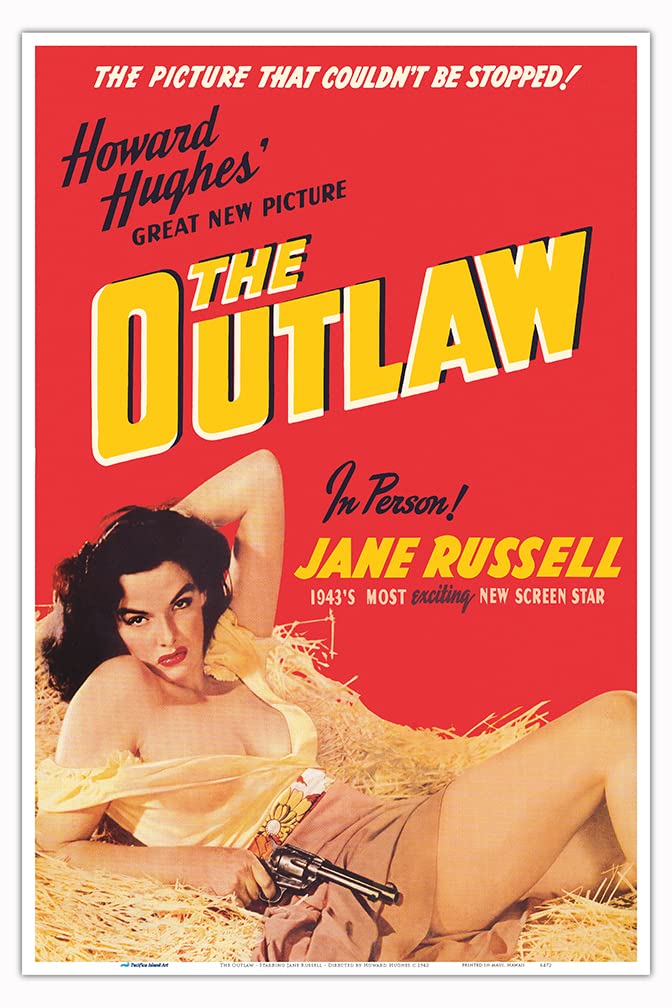 アウトローのポスター Amazon.co.jp: The Outlaw - Staring Jane Russell - Howard Hughes