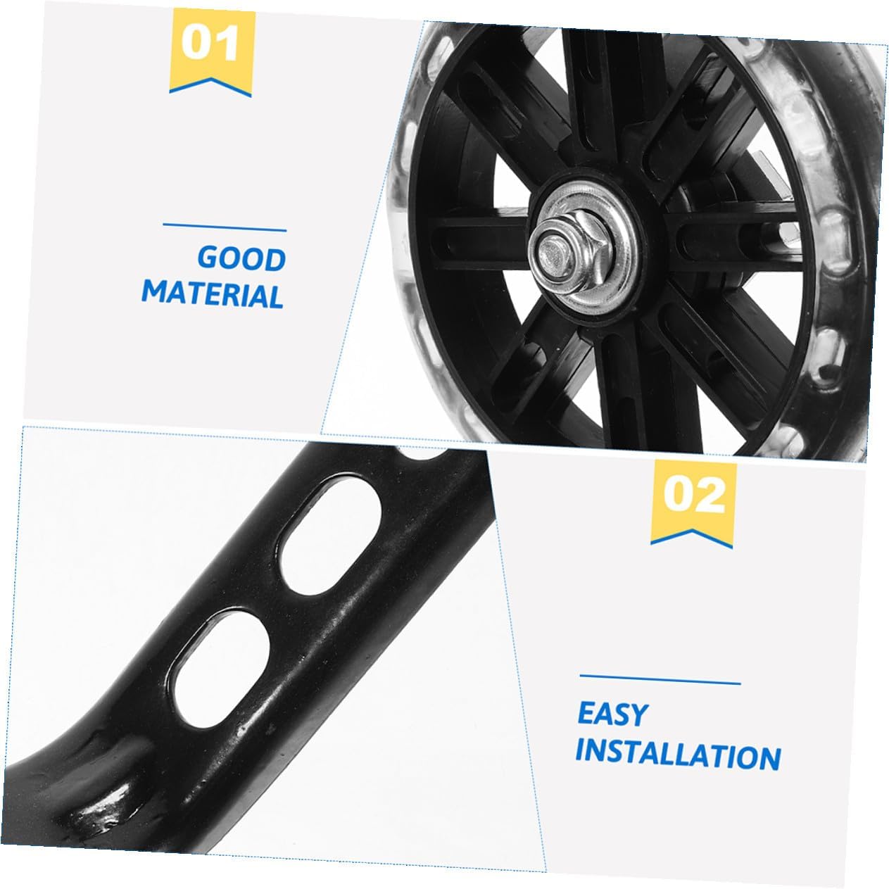 ’s Bicycle Training Wheels 4pcs Adjustable Auxiliary Bike Stabilizers Replacement ’ Bike Wheels with Balance Flashing Function for Boys