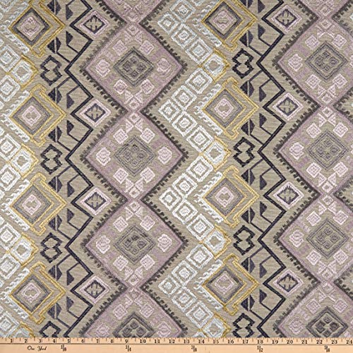 Richloom Fabrics Richloom Platinum Ipanema Woven Embroidered, Orchid Yard