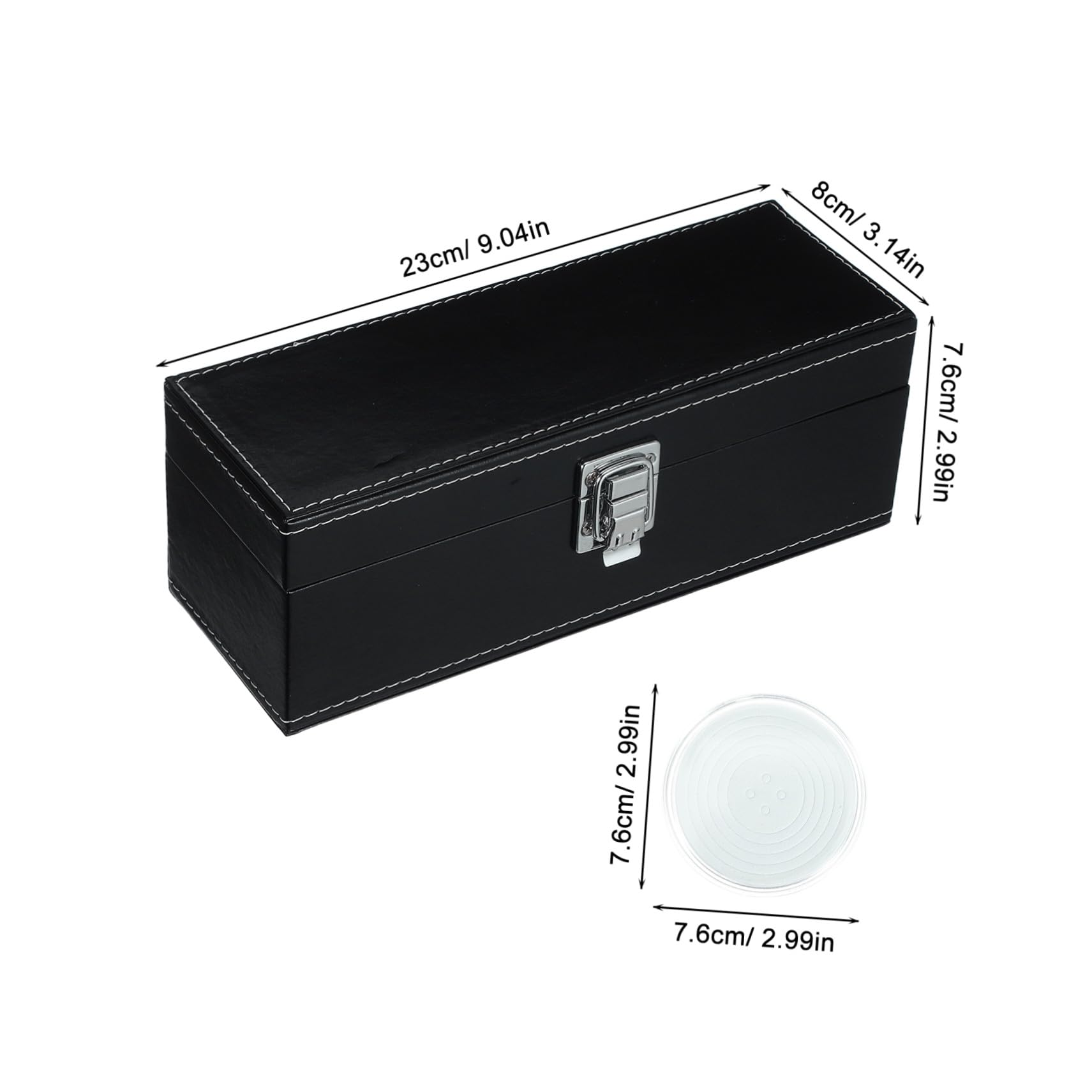 Sewroro Boîte de Rangement pour Pièces de Monnaie 20 Emplacements Noire Compacte, Organisateur Sécurisé Hermétique pour Capsules et Médailles, Conteneur à Espèces Collectionneurs, Usage