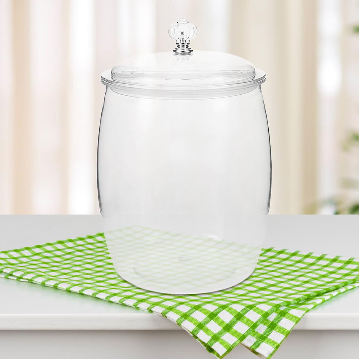Bocal de Stockage Alimentaire en Plastique Transparent 6,5 L Hermétique