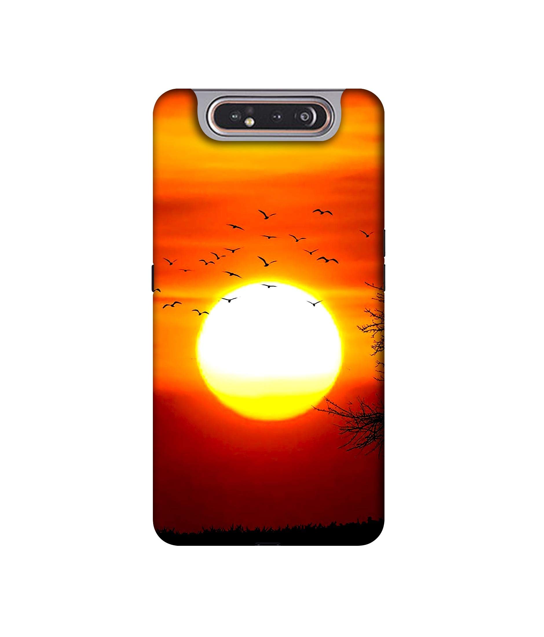 Amazon Brand - SolimoAmazon Brand - Solimo Designer Sunset View 3D Printed Hard Back Case Mobile Cover for Samsung Galaxy A80