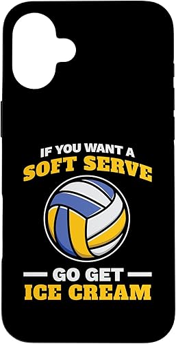 Miniatura 22 de iPhone 16 If You Want A Soft Serve Go Get Ice Cream Girl Volleyball Case