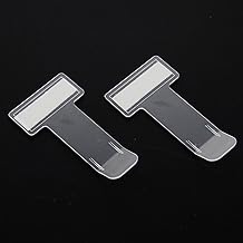 2 x Clear Car Windshield Clips with Adhesive Pads for Parking Ticket License