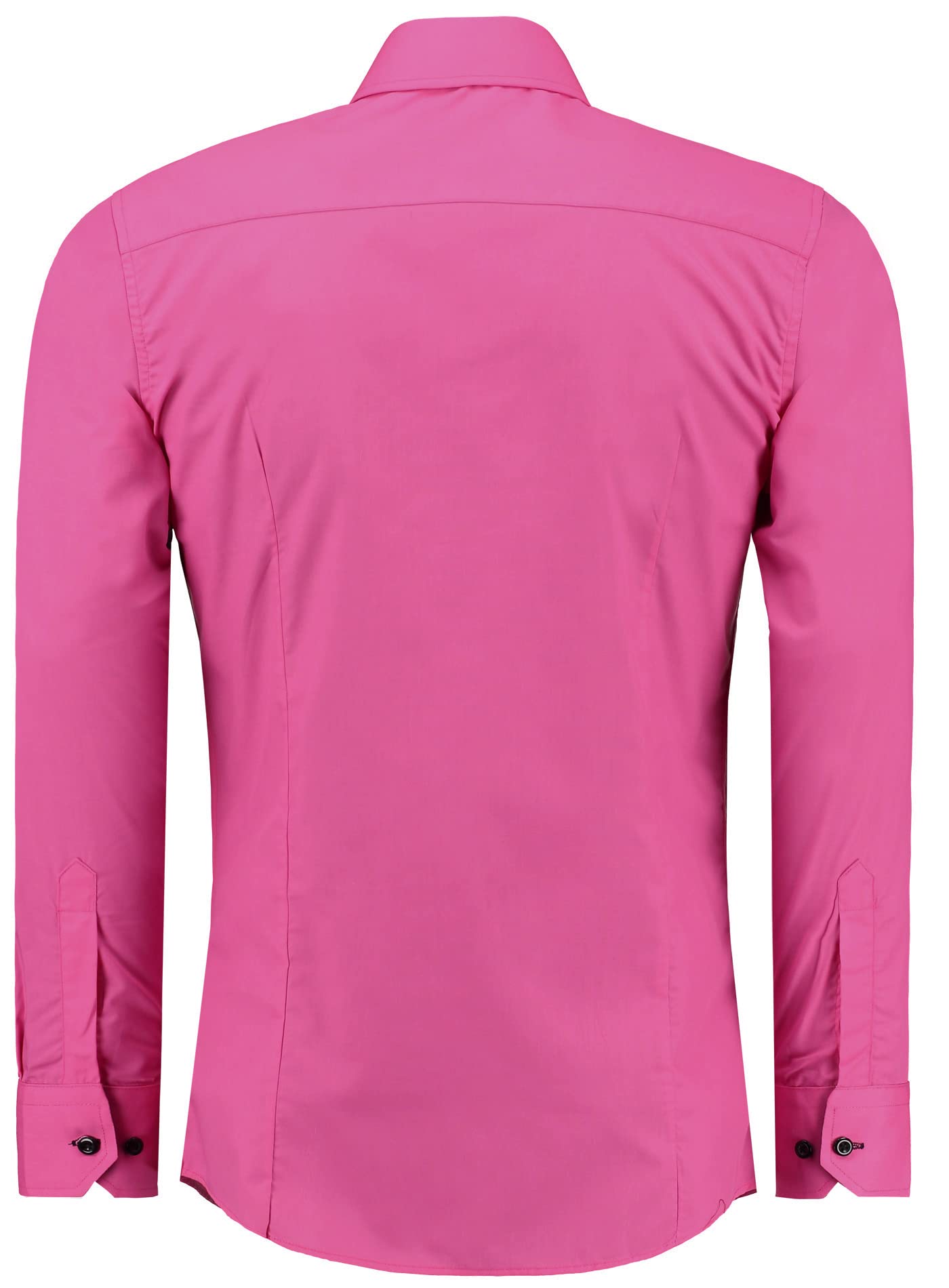 J'S FASHION Camicia da Uomo a Maniche Lunghe, Slim Fit, Facile da Stirare, Taglie UE: dalla S alla 6XL