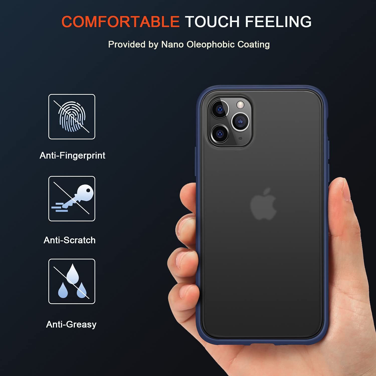 Amazon.co.jp: TENDLIN iPhone 11 Pro 用ケース 半透明 マット感