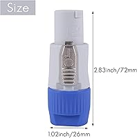 Vista 6 de 8 unids Powercon 3 pines chasis de altavoz NAC3FCA NAC3FCB PowerCon conector 3Pins 20A 250V Powercon enchufe macho