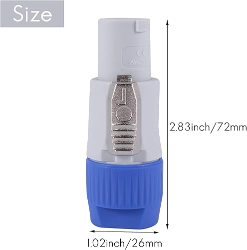 Miniatura 6 de 8 unids Powercon 3 pines chasis de altavoz NAC3FCA NAC3FCB PowerCon conector 3Pins 20A 250V Powercon enchufe macho
