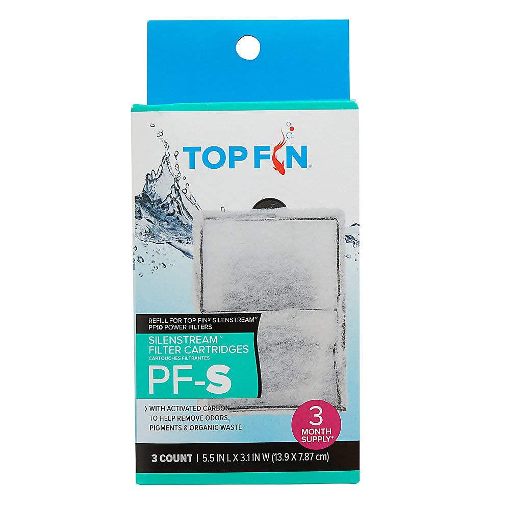 Top Fin Silenstream PF-S - Recambio para filtros de alimentación PF10 (5,5 x 3,1, 3 unidades)