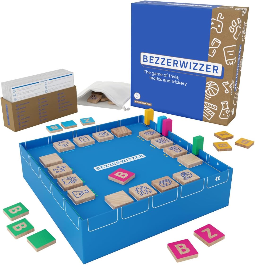 Asmodee | Bezzerwizzer | Fun Family Trivia Party Game | Ages 15+ | 2+ Players | 45+ Minutes Playing Time