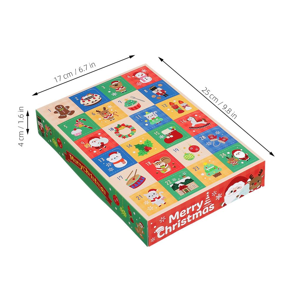 Ciieeo 15stücke Tage-countdown-boxen Diy-weihnachtskalender mit Leeren Pralinenschachteln aus Papier Kleine Weihnachtsboxen zum Selbermachen