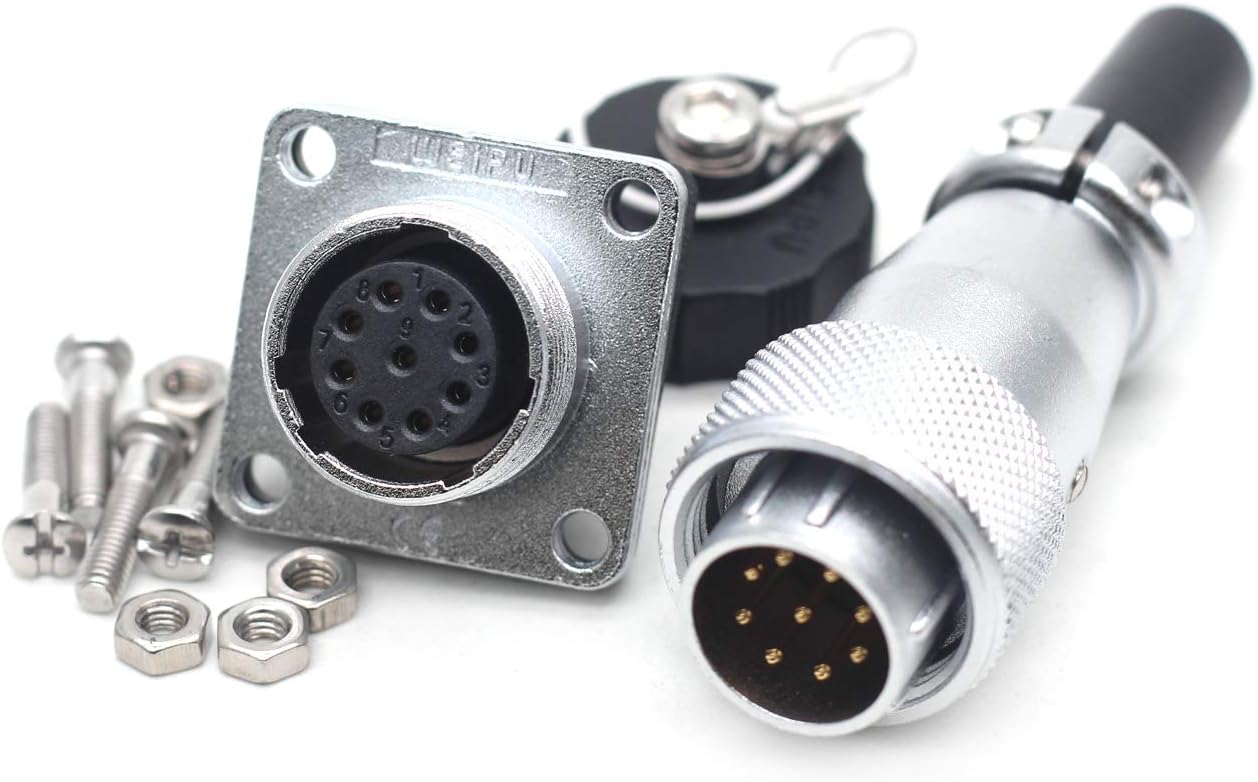 MCCAMSTORE WEIPU SP29 10-Pin Waterproof Aviation Connector Panel Mount 25A